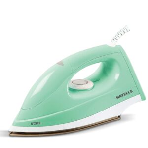 Buy Havells Plastic and Aluminium D’Zire 1000 Watts Dry Iron With American Heritage Sole Plate, Aerodynamic Design, Easy Grip Temperature Knob & 2 Years Warranty. (Mint) Online at Low Prices in India – Amazon.in