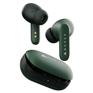 Boult Audio Z20 TWS Earbuds with 40H Playtime, Zen™ ENC Clear Calling Mic, Made in India, 10mm Rich Bass Drivers, Type-C Fast Charge, IPX5, Touch Controls, Voice Assistant, BT 5.3 Ear Buds (Green) Amazon.in Electronics