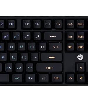 HP K300 Backlit Membrane Wired Gaming Keyboard with Mixed Color Lighting&Wired Mouse 100 with 1600 DPI Optical Sensor,USB plug-and -play,ambidextrous Design,Built-in Scrolling and 3 Handy Buttons Online at Low Prices in India