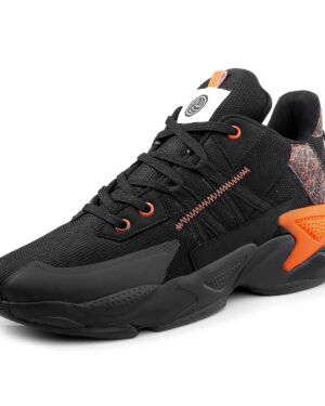 Buy Bacca Bucci® Goat Men’s Basketball Shoes with Shock Absorption Sports Lining & Anti-Slip Whole- Woven Upper- Black
