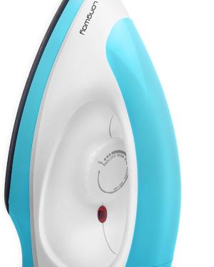  Longway Kwid Light Weight Non-Stick Teflon Coated Dry Iron, Electric Iron for Clothes | 1 Year Warranty| 1100 Watt, Blue