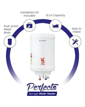 Buy Candes Geyser 10 Litre | 1 Year Warranty | Water Heater for Home, Water Geyser, Water Heater, Electric Geyser, 5 Star Rated Automatic Instant Storage Water Heater, 2KW – Perfecto (Ivory) Online at Low Prices in India – Amazon.in