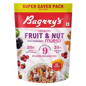 Bagrry’s Crunchy Muesli With 30% Fruit & Nut Cranberries 750gm Pouch